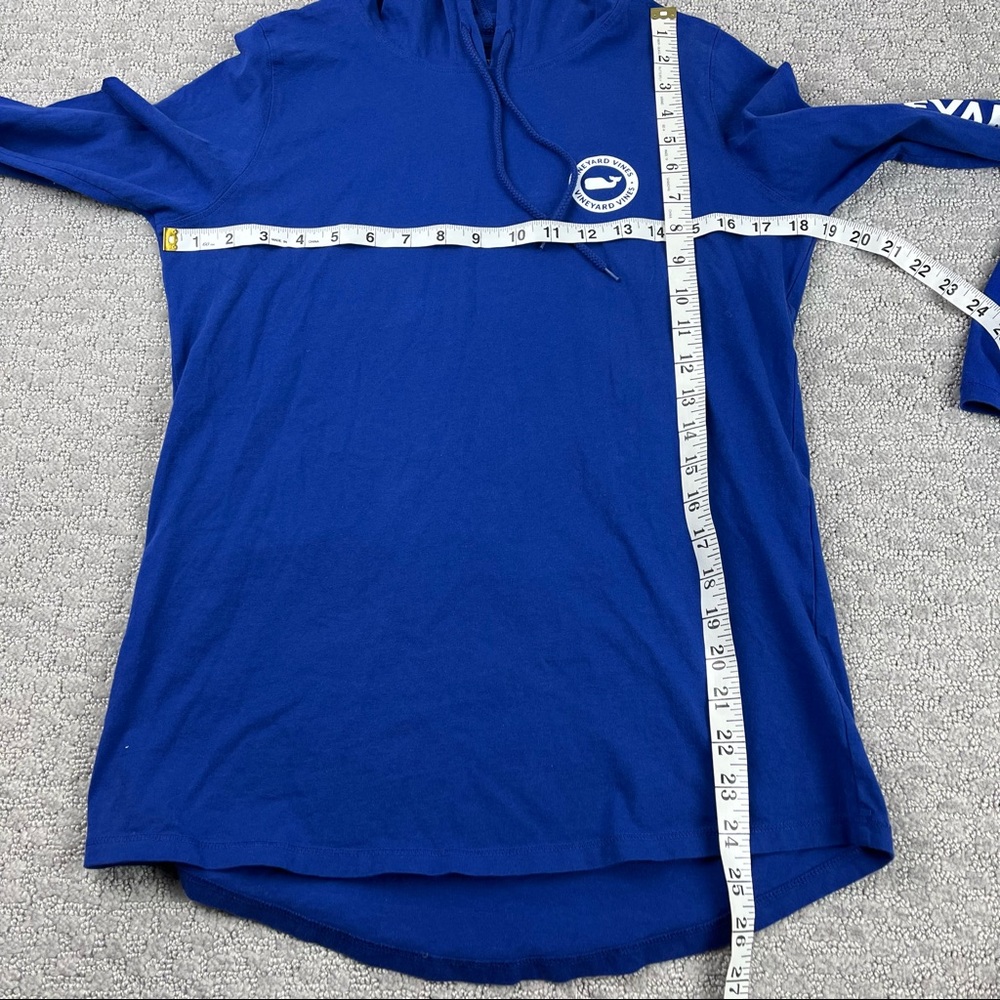 Vineyard vines lightweight blue logo hoodie size small - Picture 7 of 7